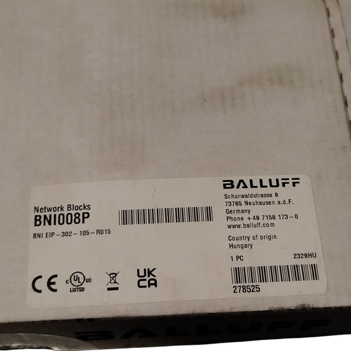 BALLUFF BNI008P BNI-EIP-302-105-R015 Módulo de red para Ethernet/IP