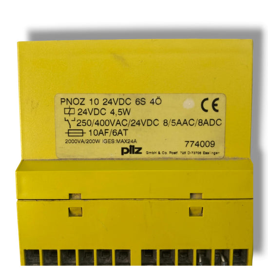 PILZ PNOZ 10 24VDC 6S 40 RELE CON DETALLE