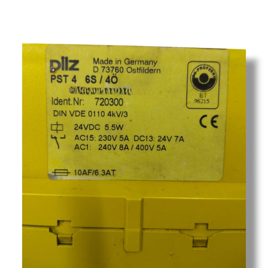 PILZ PST 4 6S / 40 RELE  CON DETALLE