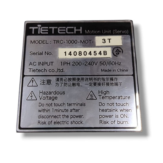 TIETECH TRC-1000-MOT-3T SERVO DRIVE