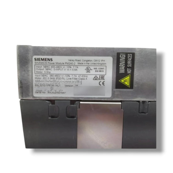 SIEMENS 6SL3210‑1PE16‑1AL1 MODULO DE POTENCIA