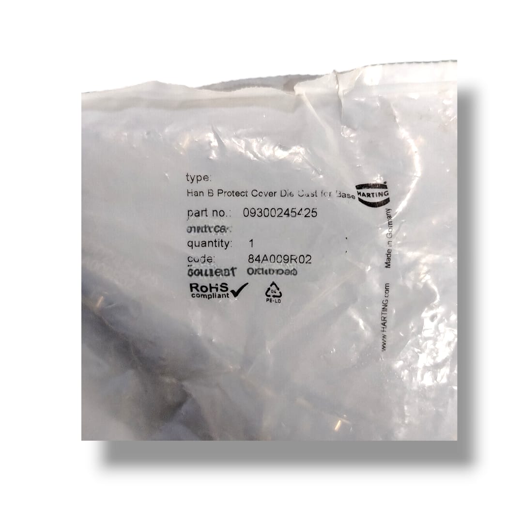 HARTING HAN  B PROTECT COVER DIE CAST FOR BASE 09300245425