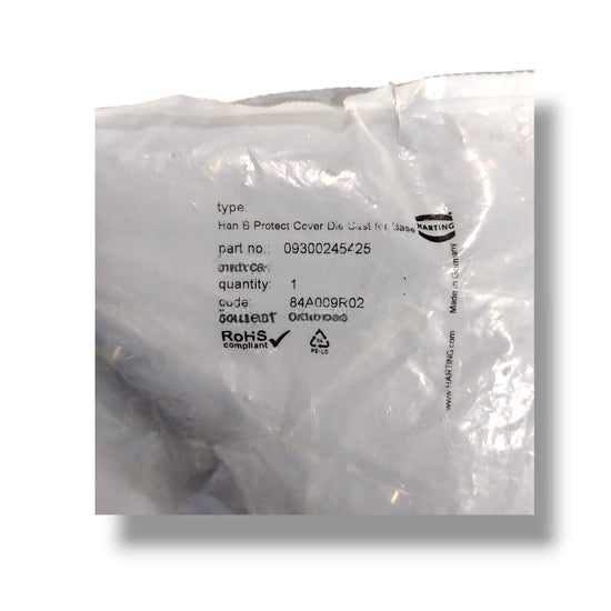 HARTING HAN  B PROTECT COVER DIE CAST FOR BASE 09300245425