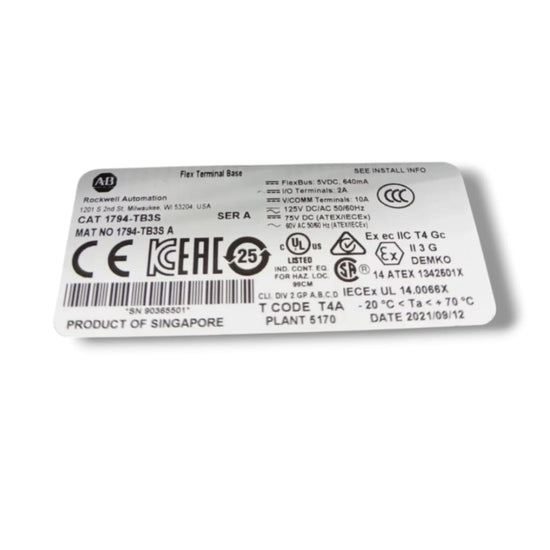 Allen Bradley 1794-tb3s