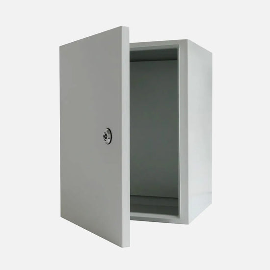 Gabinete mural c/plat. 600Hx400Wx250Dmm Acero carb/galv RAL7035 IP66