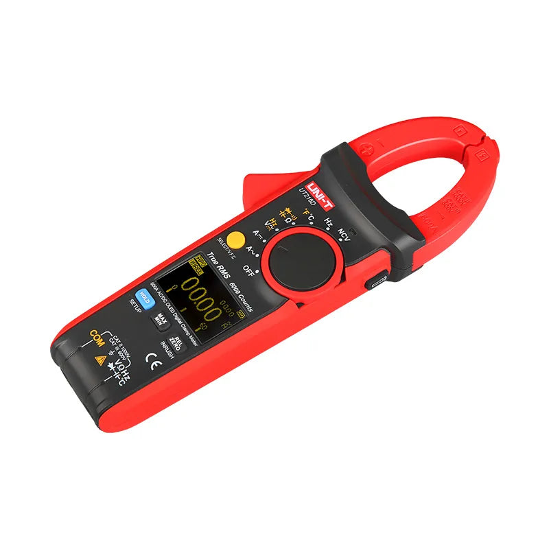 Pinza amperimétrica RMS 600A AC/DC, 750/1000V AC/DC, 60M?, 60mF 10Hz-MHz -40°-10