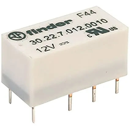 Relevador subminiatura DIL 8 pines 12VCD 2CO 2NA2NC AgNi+Au 2A 125V