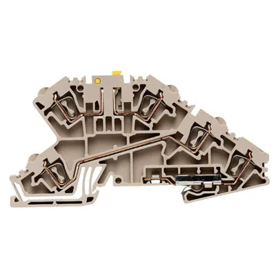 ZDL 2.5/TR/DU/PE Clema seccionable 2-Pisos + PE 2.5mm² 26-12AWG 400VCA Beige