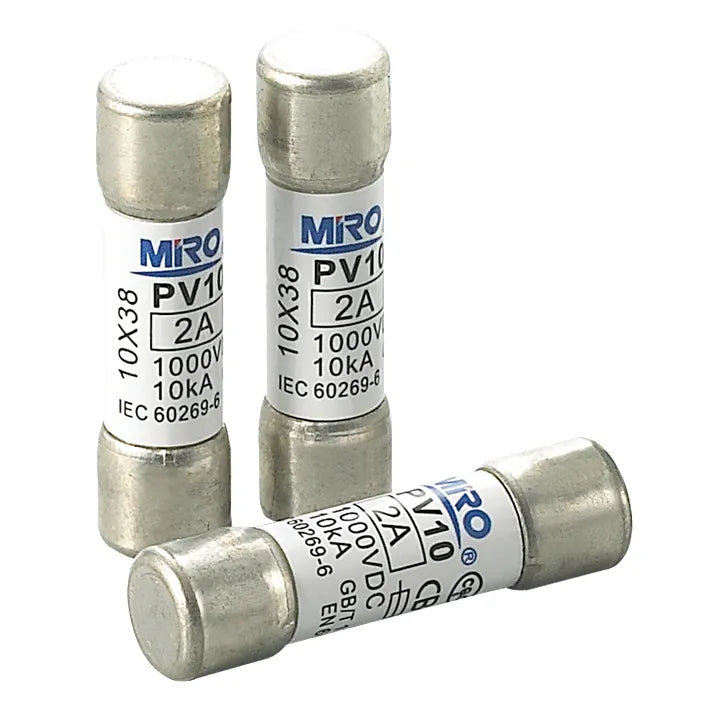 Fusible cilíndrico fotovoltaico Clase gPv 10x38mm 20A 1000VCD 10kA