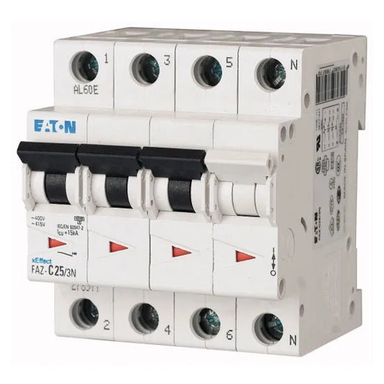 FAZ-C32/3N xEfect Interruptor termomagnético (ITM) 3P+N 32A 10kA Curva C