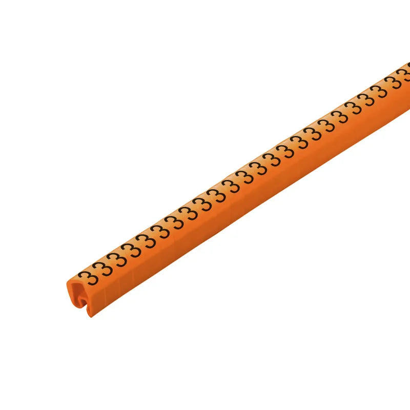 CLI C 2-4 O/SW 3 CD Señalizador de cable en rollo 14-6AWG -3- Naranja 250Pz