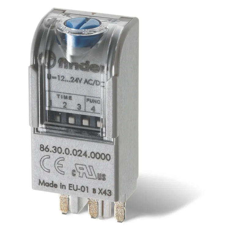 Módulo temporizado bifunción 230-240VAC 0.05s-100hr montaje en zocalo
