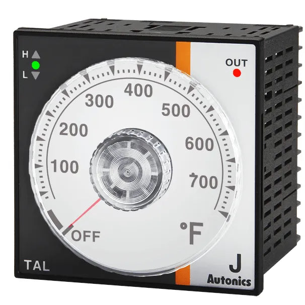 TAL-B4RJ4C Control Temp análogo 96WX96H 0-400°C tipo-J 100-240VCA Relay