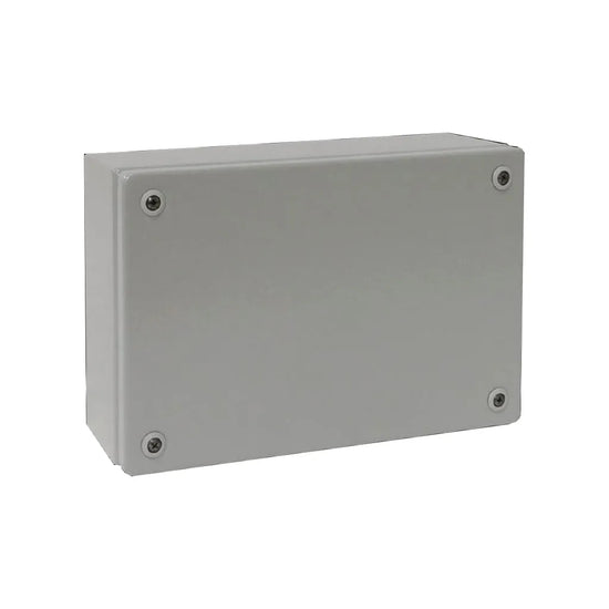 KL Caja de bornes de chapa de acero 200Hx300Wx120Dmm IP66 RAL7035 Sin placa.Mont