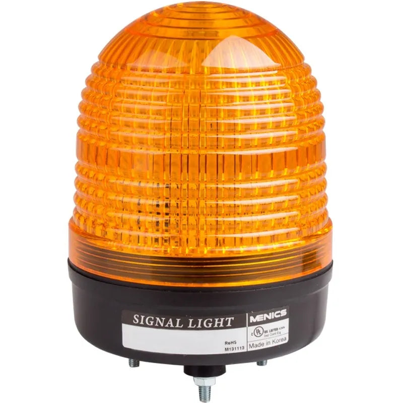 Baliza LED de 86mm Luz fija / intermitente 90-240VCA Amarillo