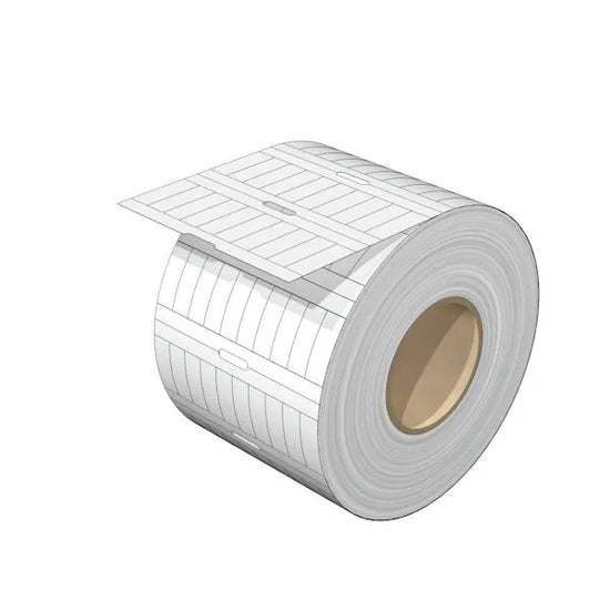ELS 8/20 MM WS Marcador de inserción MultiMark de 20x8mm poliéster blanco 3000pz