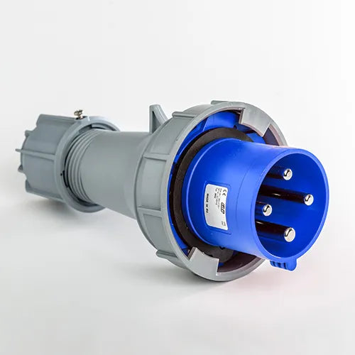 Clavija aérea 63A 3P+T 230VCA 9h Azul IP66-IP67