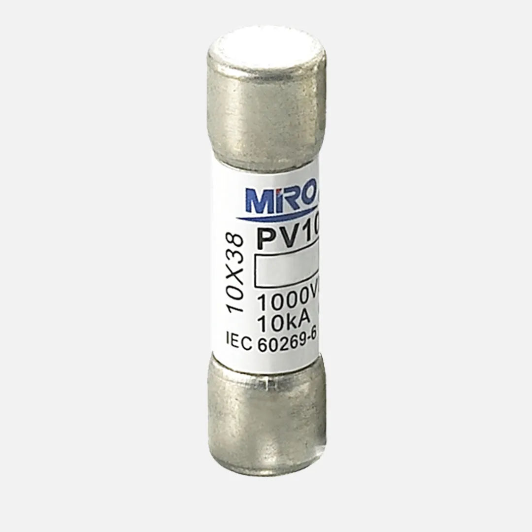 Fusible cilíndrico fotovoltaico Clase gPv 10x38mm 1A 1000VCD 10kA