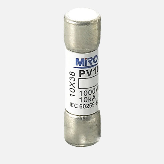 Fusible cilíndrico fotovoltaico Clase gPv 10x38mm 1A 1000VCD 10kA
