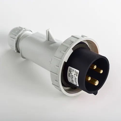 Clavija aérea 16A 3P+T 500VCA 7h Negro IP66-IP67