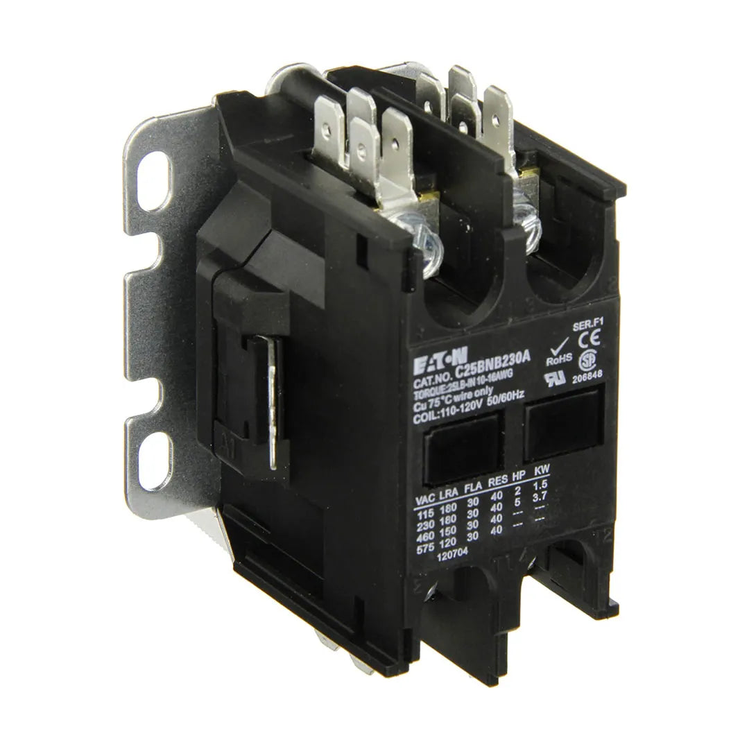 Contactor de proposito definido bobina 110-120 VCA 50/60 Hz 2P 30A 600V
