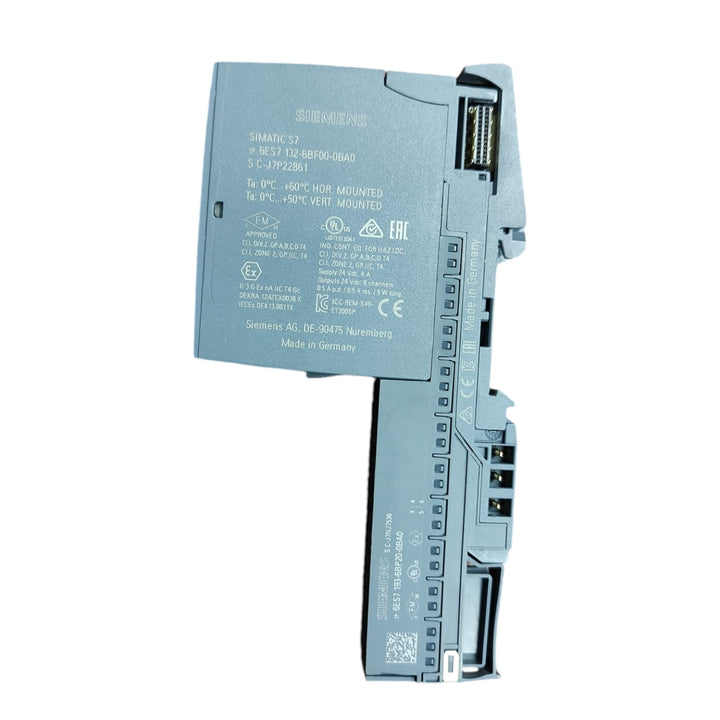 Siemens 6ES7 193-6BP20-0BA0 + 6ES7 132-6BF00-0BA0 bloque terminal.
