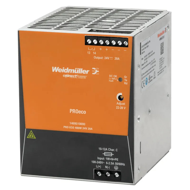 PRO ECO 480W 48VC 10A Fuente de alimentación monofásica 100-240VCA O