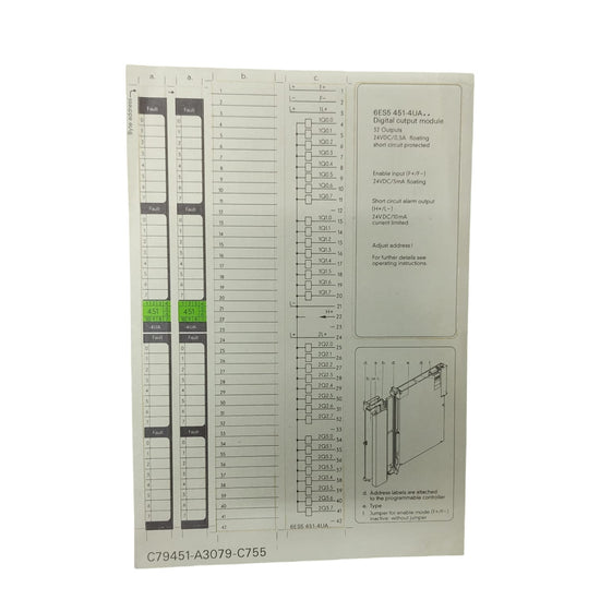 Siemens 6ES5451-4UA14 Simatic S5
