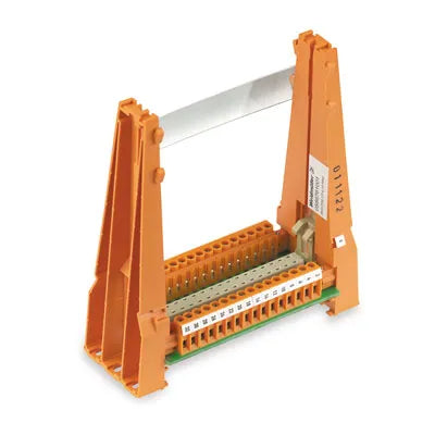 SKH D32 LP 5/16 RH2 Porta Cartas para montarse en Riel DIN TS 35 Color naranja