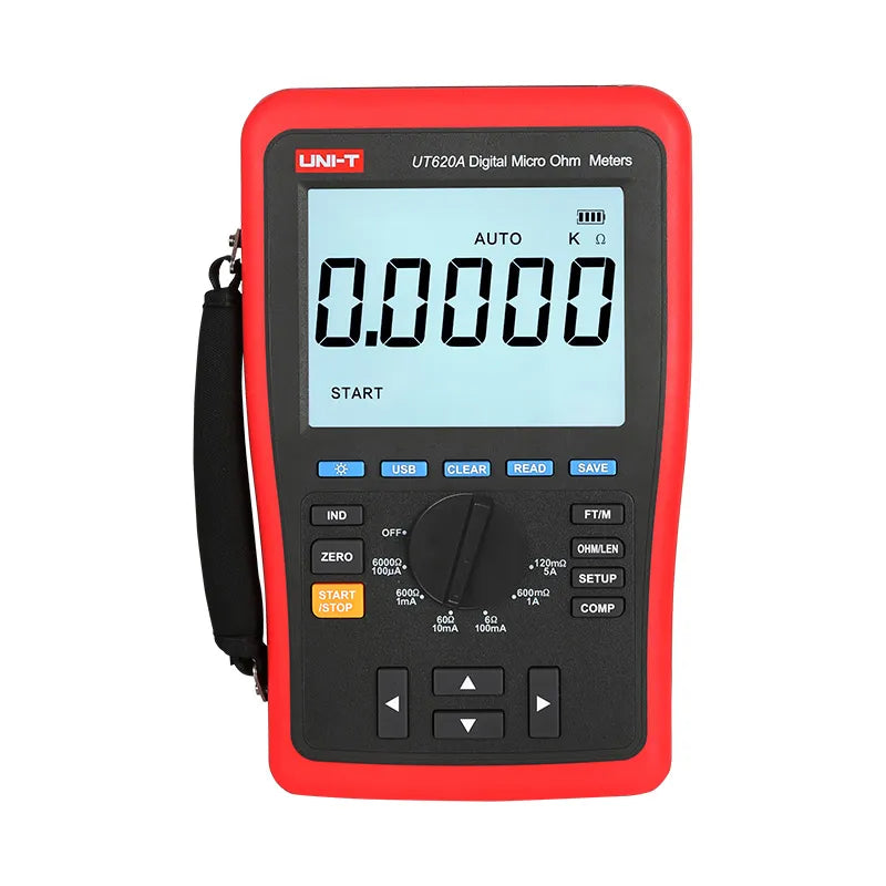 Microohmimetro digital 	rango 0.5 milis a 6k Ohms 10uO