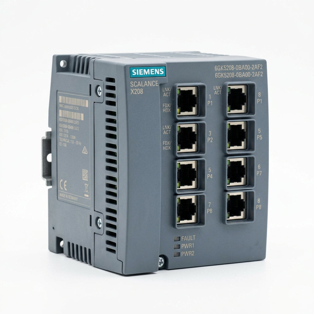 SIEMENS 6GK5208-0BA00-2AF2 SWITCH GESTIONADO PLANO