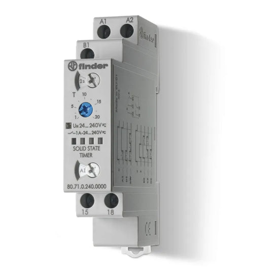 Temporizador multifunción SSR 24-240VAC/DC 1NA 1A 24-240V
