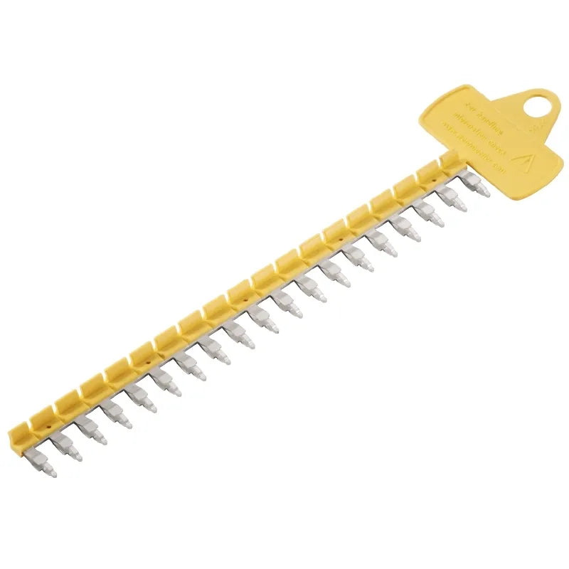 ZQV 1.5N/R6.4/19 GE Puente enchufable amarillo de 19 polos para reles TERMISERIE