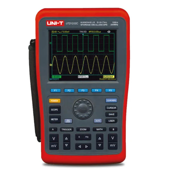 Multímetro y osciloscopio disp. 5.7″ digital 2 canales 100MHz 500MSa/s 7.5kpts