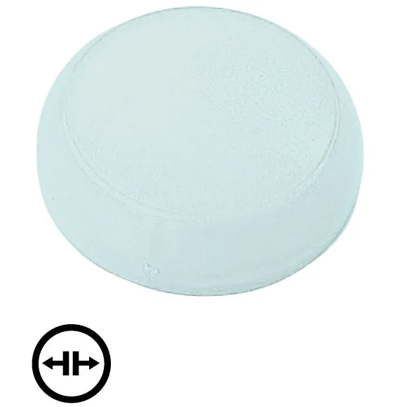 M22-XL-W-X13 RMQ-Titan Lente para luz piloto D-Plano Blanco Símbolo -UNCLAMP-