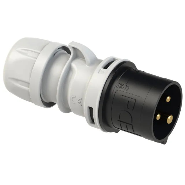 5101 Clavija aerea 2P+T 7H 16A 500V IP44 Negro