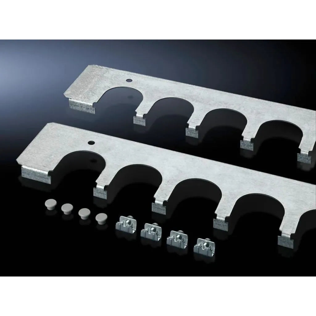 TS Placa pasacables con 8 perforaciones para 800Wmm acero inoxidable 2 piezas