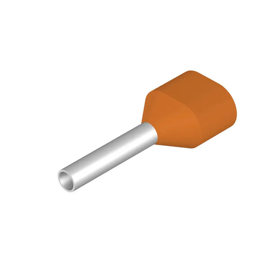 H0,5/14 ZH OR SV Terminal doble ferrul aislado 14L 0.5mm² 20AWG Naranja 5x100PZ