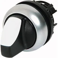 M22-WK RMQ-Titan Selector tipo Palanca 2 posiciones B/plata 22mm Momentáneo