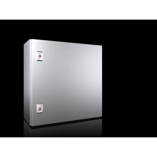 AX Gabinete mural de acero inoxidable AISI304 1P 500Hx500Wx210Dmm IP66 NEMA 4X