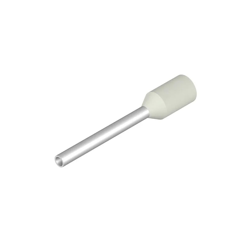 H0,5/18D W Terminal tipo ferrul aislado 18L 0.5mm² 20AWG DIN Blanco 500PZ