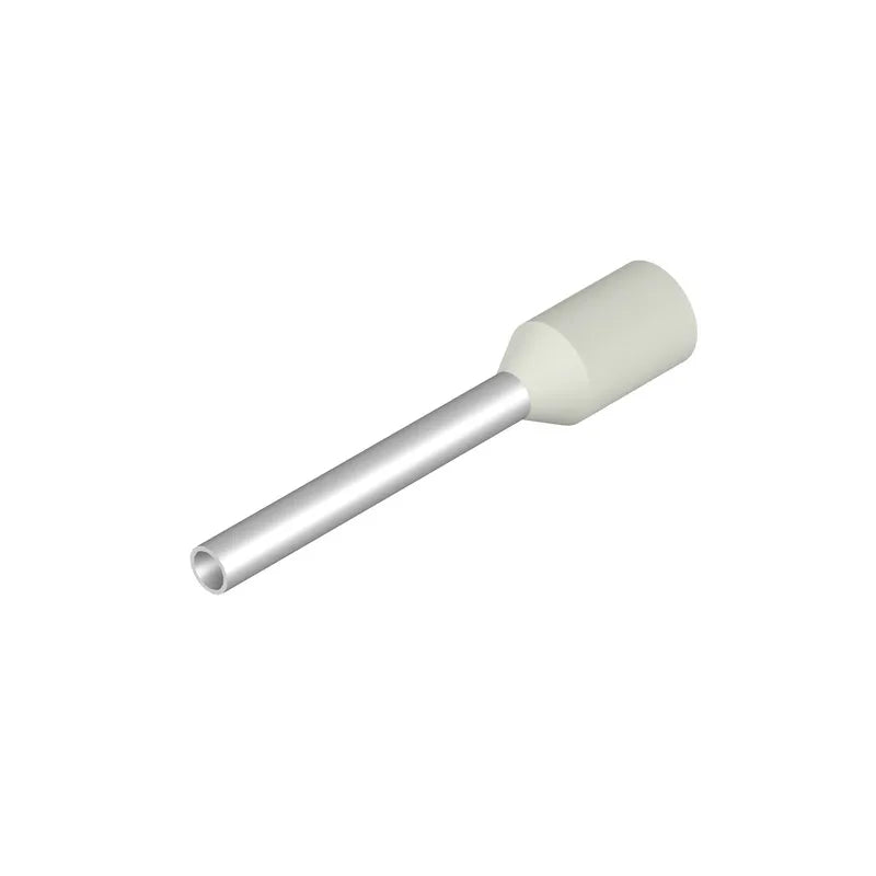 H0,75/18 W Terminal tipo ferrul aislado 18L 0.75mm² 18AWG W-Blanco 500PZ