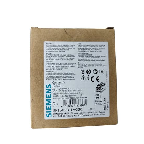 Siemens 3RT6023-1AG20 Contactor Sirius