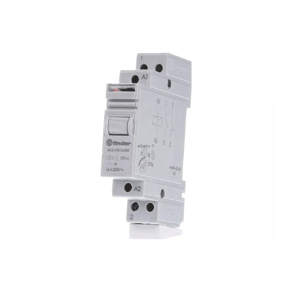 Telerruptor modular tipo conmutador de 4 secuencias 24VCD 2NA 16A 250V Riel DIN