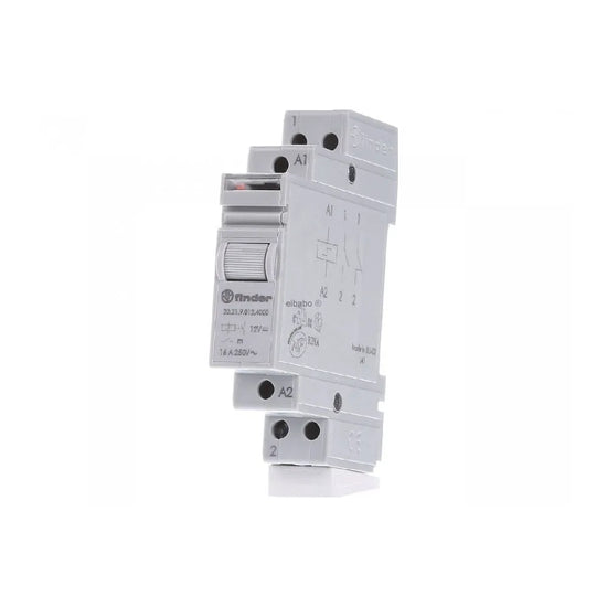 Telerruptor modular tipo conmutador de 4 secuencias 24VCD 2NA 16A 250V Riel DIN