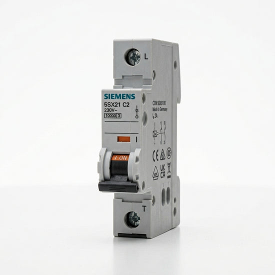 SIEMENS 5SX21 C2 CON 5SX9100 INTERRUPTOR AUTOMATICO CON DETALLE