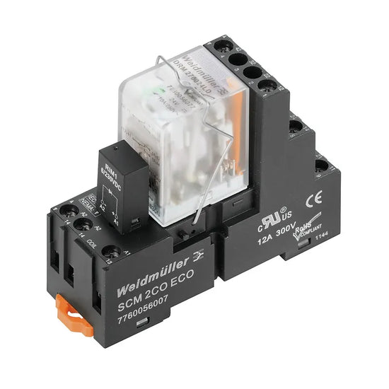 DRMKIT 24VAC 2CO LD Interfaz relé DRM + Base 24VCD 2CO 2NA2NC AgNi 10A 250V