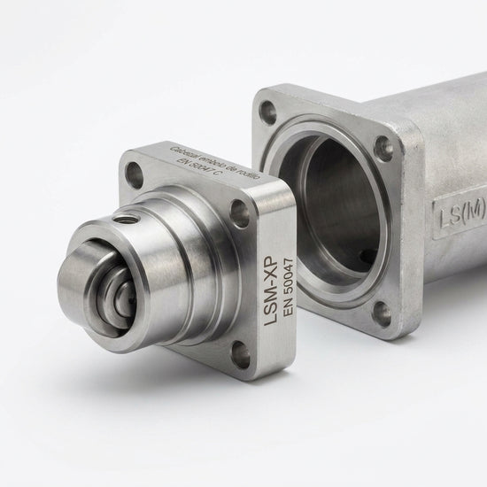 LSM-XP Cabezal embolo de rodillo diseño EN 50047 FormaC metálico usar con LS(M)