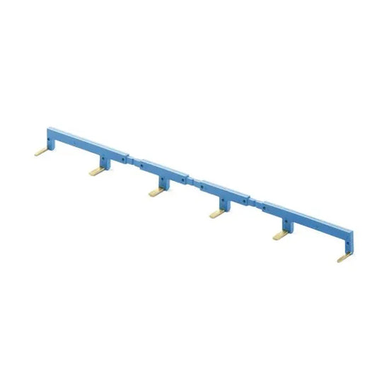 Puente de 6 terminales color azul 10A 250V para usarse con S22.34