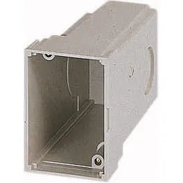 M22-H1 Cubierta para placa empotrable de plastico 1 orificio 59HX42WX95Dmm